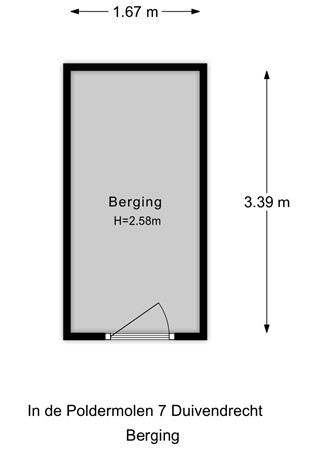 Floorplan - In De Poldermolen, 1115 GR Duivendrecht